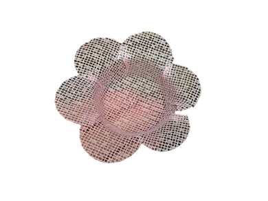 Net Round Flower Wrapping - pink