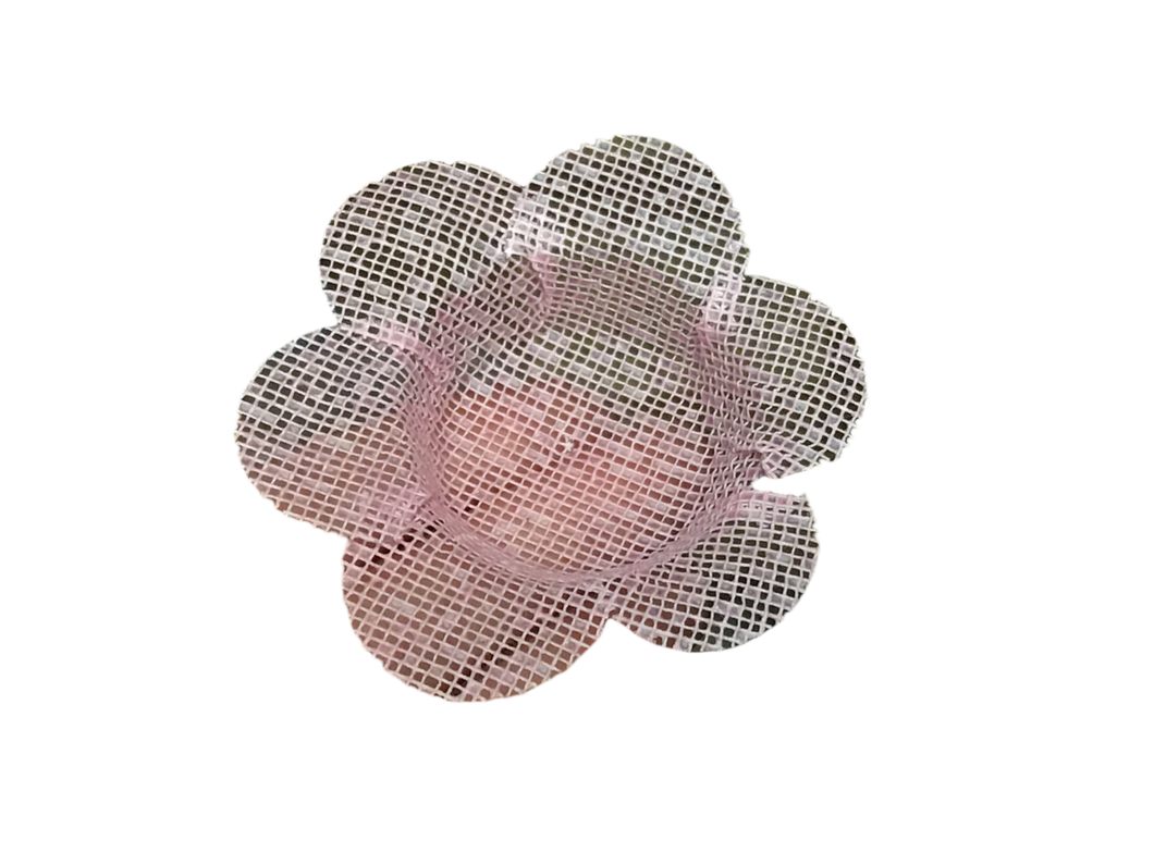 Net Round Flower Wrapping - pink