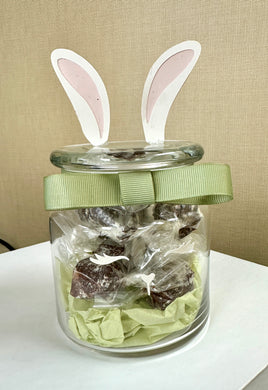 Easter Brigadeiro Cookie Glass Container