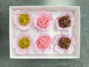 Easter gift box with flowers