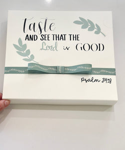 Psalm 34:8 Sleeve Brigadeiro Box