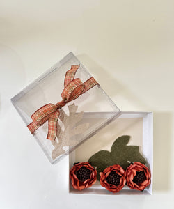Fall brigadeiro Gift Box with flower wrappings - 9 units