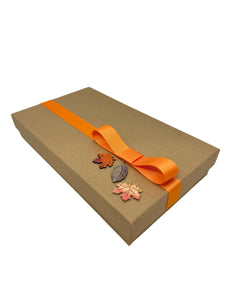 FALL THEME BRIGADEIRO + FLOWER WRAPPING GIFT BOX - 8 Units
