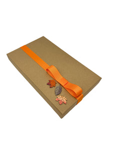 FALL THEME BRIGADEIRO + FLOWER WRAPPING GIFT BOX - 8 Units