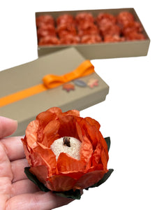 FALL THEME BRIGADEIRO + FLOWER WRAPPING GIFT BOX - 15 Units