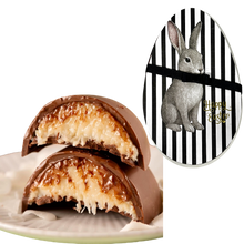 Load image into Gallery viewer, Stuffed Black and White Chocolate Bunny - varied sizes