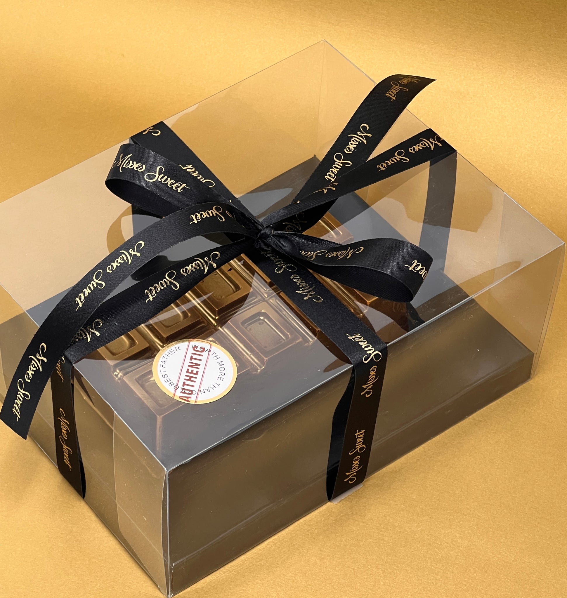 500g Golden Chocolate Bar – Misses Sweet