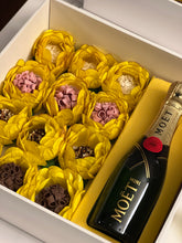 Load image into Gallery viewer, Sweets with Beverage Gift Box + flower wrappings