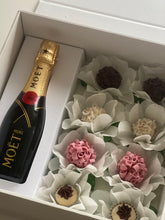 Load image into Gallery viewer, Sweets with Beverage Gift Box + flower wrappings