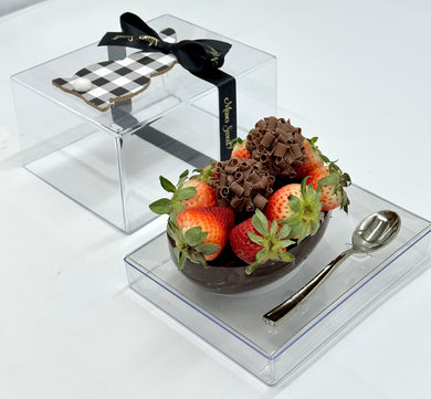500g Stuffed Chocolate Easter Egg in Acrylic Gift Box
