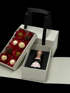 Midi Sweet & Beverage Briefcase with Flower Wrapping