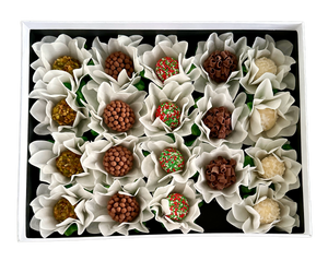 Pop-up Brigadeiro Gift Box + Flower wrapping