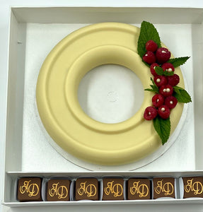 Luxury Cake Rigid Paper Gift Box With Flowers