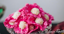 Load image into Gallery viewer, Cloth Flower Wrappings with lace - Dark Pink