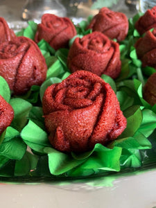 Catering Red velvet flower cake